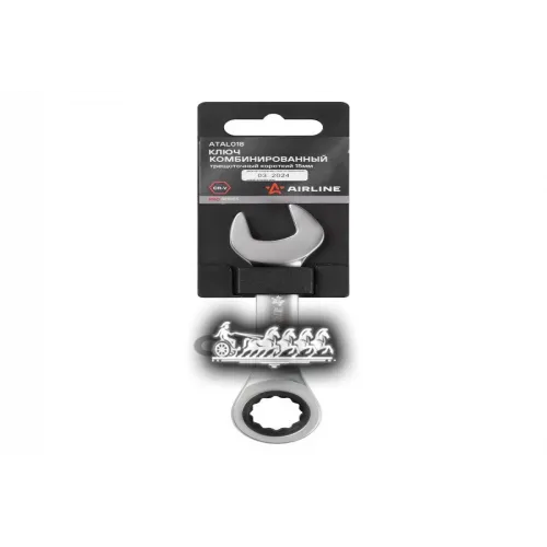 Ключ Комбинированный Трещоточный Короткий 15Мм Pro Пласт.подвес AIRLINE 