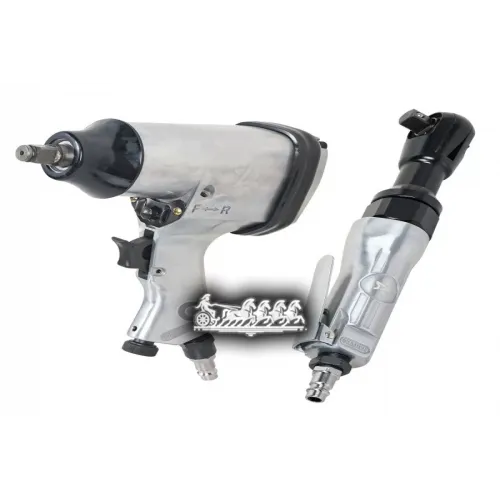 Гайковерт Пневм.ударный 1/2Dr 330Нм И Трещотка Пневм. 1/2Dr 61Нм С Головками 17 Предм. Кейс AIRLINE 