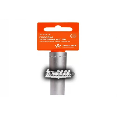 Головка Торцевая 1/2 Dr Шестигранная 12Мм Глубокая (At-S12-24) AIRLINE 