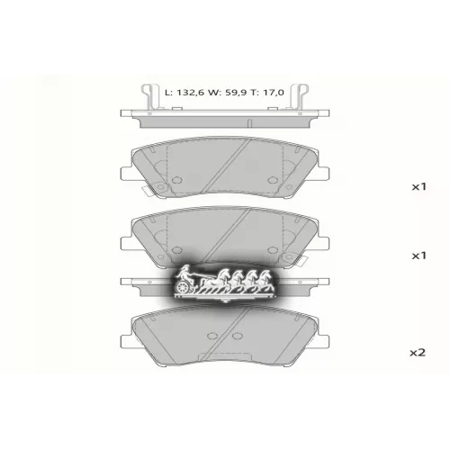 Тормозные Колодки Дисковые Nissan Elantra 15- AVANTECH 