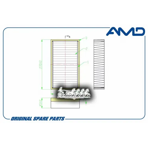 Фильтр Салона Gaz Gazelle Sobol -14 AMD 