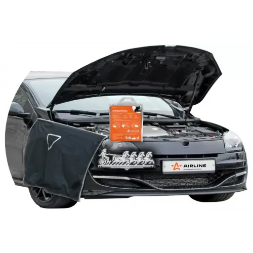 Накидка Защитная На Бампер И Крылья 100*72См, Цвет Черный AIRLINE 