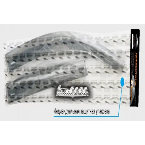 Дефлектор Накладной (К-Т 4Шт) Hyundai Creta 2016-Н.в. Серия Samurai Voron Glass Def00906 Voron Glass 