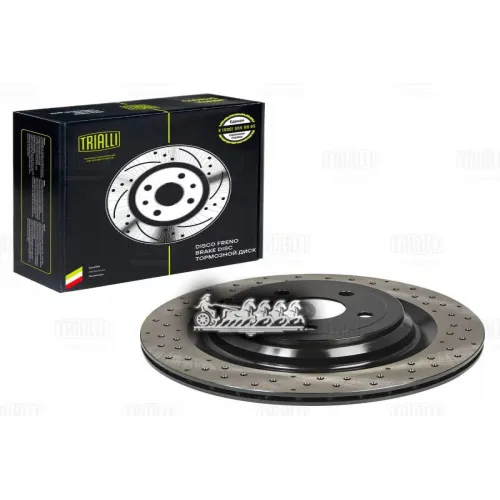 Диск Торм. Для А/М Mercedes Gle (W166) (15-)/M (W166) (11-) Зад. D=345 (Перф./Окраш.) (Df 190418) Trialli 