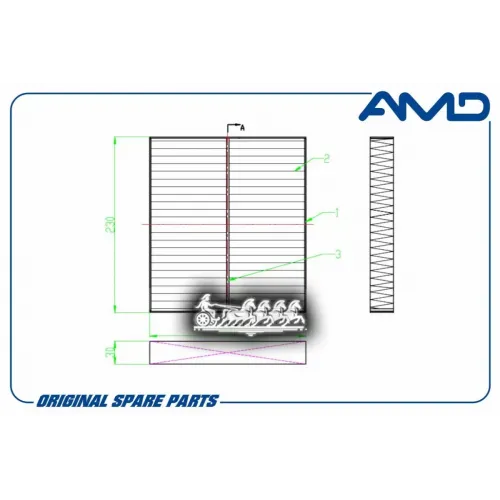 Фильтр Салона Infiniti/Nissan Q50/Patrol 13- AMD 