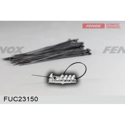 Хомут Пластиковый (Стяжка) 3*150 Мм 100 Штук, Черный FENOX 