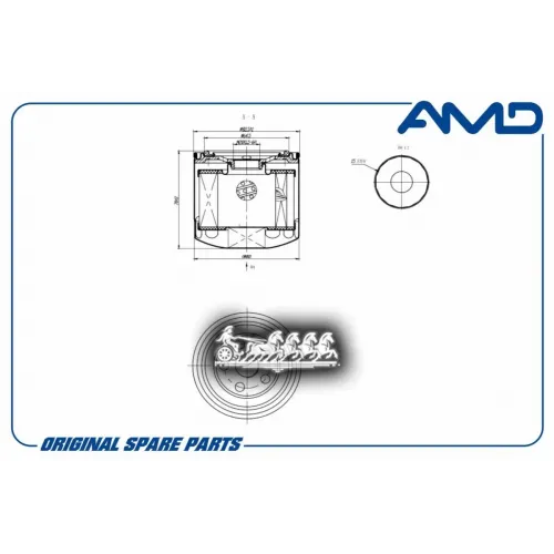 Фильтр Масляный Hyundai/Kia Accent/Getz/Solaris/Tucson/Sonata/Sanat Fe/Rio/Elantra/Optima/I30/Ceed AMD 