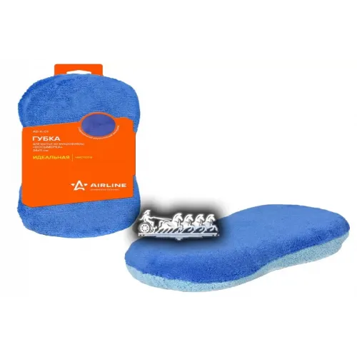 Губка Для Мытья Из Микрофибры Восьмерка (24*11 См) AIRLINE 