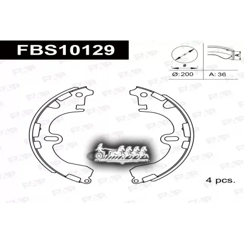 Тормозные Колодки Барабанные Toyota Corolla 17- 1.8D FAP 