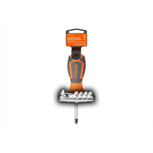 Отвертка Крестовая Ph1x75мм, Магнитный Наконечник, Пласт.подвес AIRLINE 