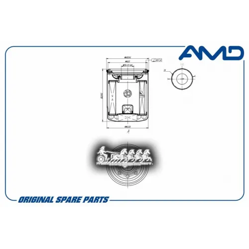 Фильтр Масляный Honda Accord AMD 