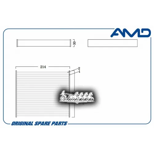 Фильтр Салона Ford Transit Vii 06- (Угольный) AMD 