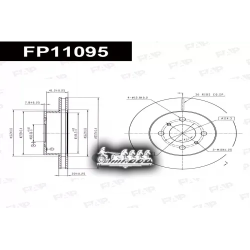 Диск Тормозной Nissan Primera 88- 1.6/2.0/2.0D FAP 