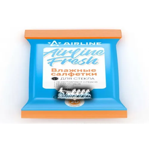 Салфетки Влажные Антибактериальные (20 Шт.) AIRLINE 
