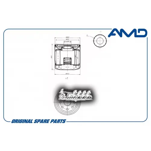 Фильтр Масляный Toyota Camry 70/Rav 4 18- 2.0-2.5 AMD 
