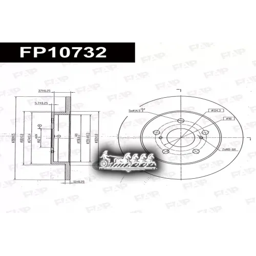 Диск Тормозной Geely Emgrand X7 FAP 