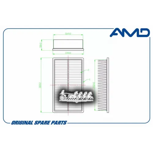 Фильтр Воздушный Chery Amulet A15 03- AMD 