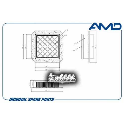 Фильтр Воздушный Gm Meriva B 10- AMD 