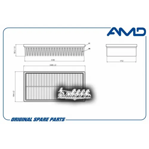 Фильтр Воздушный Volvo S70 -00 AMD 