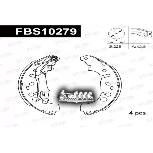 Тормозные Колодки Барабанные Fiat/Alfa/Lancia/Opel Grande Punto/Corsa/Frontera 1.4 FAP 