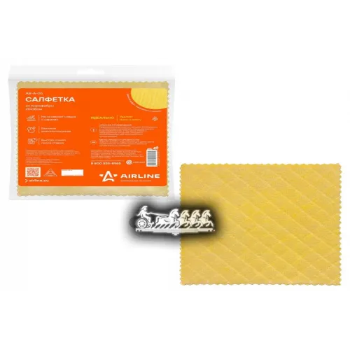 Салфетка Из Порофибры Желтая (20*18 См) (Ab-A-05) AIRLINE 
