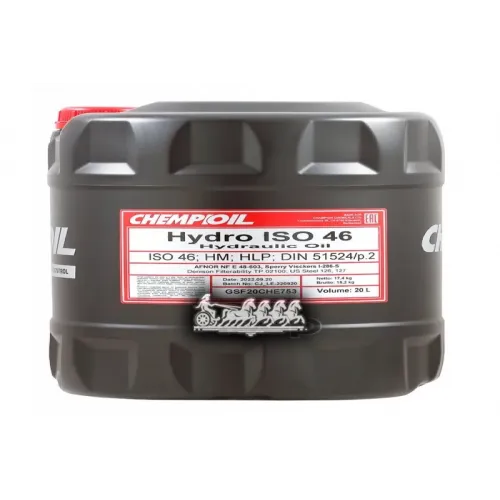 Hydro Iso 46, 20Л (Мин. Гидравл. Масло) Hcv CHEMPIOIL 