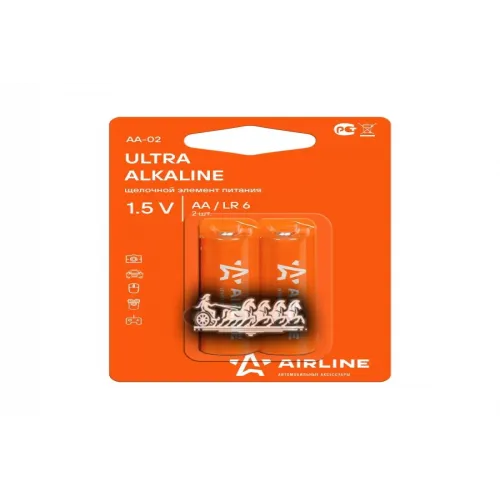Батарейки Lr6/Aa Щелочные 2 Шт. AIRLINE 