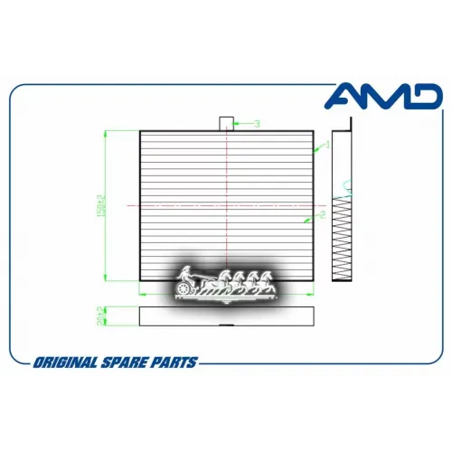 Фильтр Салонный (Угольный) AMD 