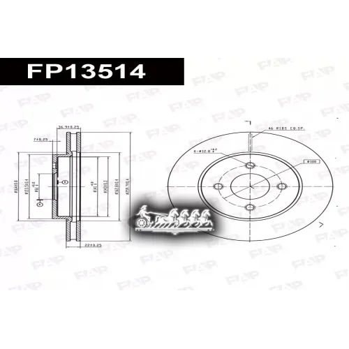 Диск Тормозной Nissan Almera/Bluebird Ii FAP 