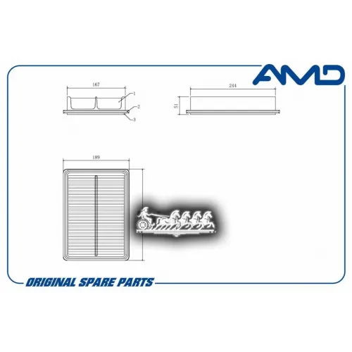 Фильтр Воздушный Hyundai Starex 07- AMD 