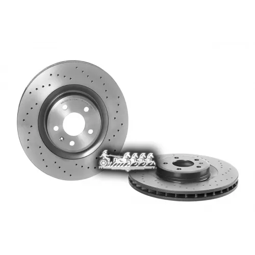Диск Тормозной Audi A4/A5/Q5 07- (С Перфорацией) Перед.вент. (Мин. 2 Шт.) Brembo 