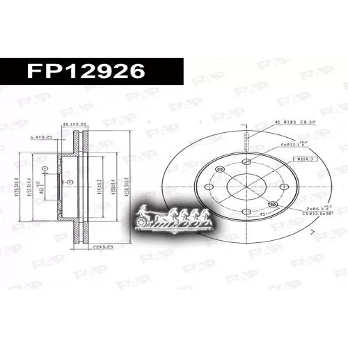 Диск Тормозной Chery Crosseastar/Eastar FAP 