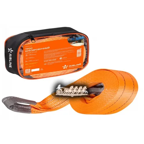 Трос Vip Буксировочный Лента 20 Т. 6 М . Без Крюков. В Сумке AIRLINE 