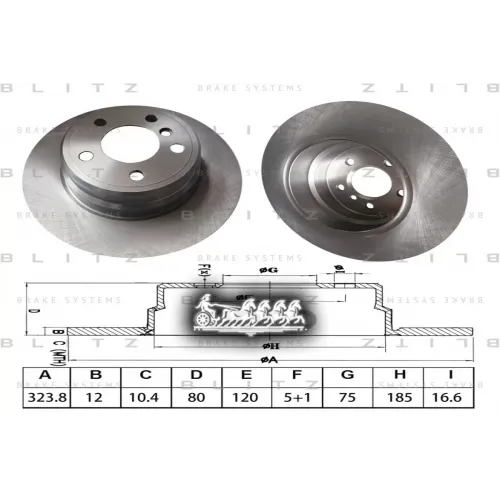 Диск Тормозной Bmw X5(E53) 00- Blitz 