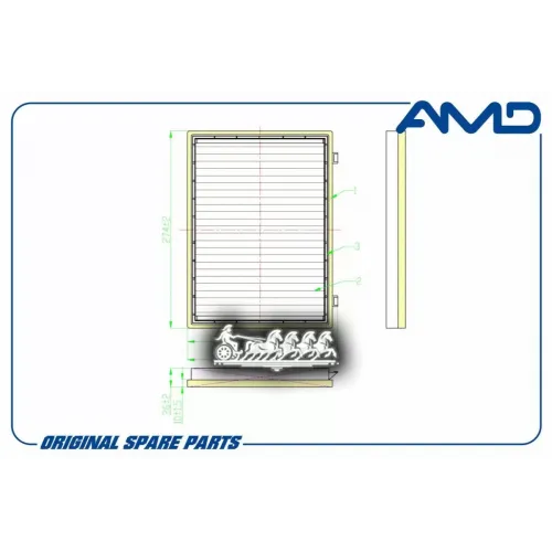 Фильтр Салона Угольный AMD 