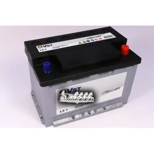 Аккумулятор 12V 74Ah 680A 278Х175х190 Полярность 0 VST 