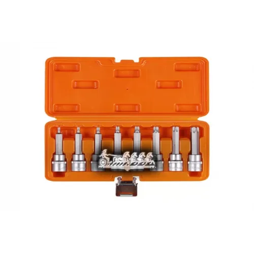 Набор Головок 1/2 Dr Со Вставками Torx T20-T60 Длиной 100Мм 8 Предметов В Кейсе AIRLINE 