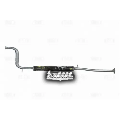 Резонатор Lada 1118 Kalina Доп. Без Гофры (Нерж. Алюм. Сталь) Trialli 