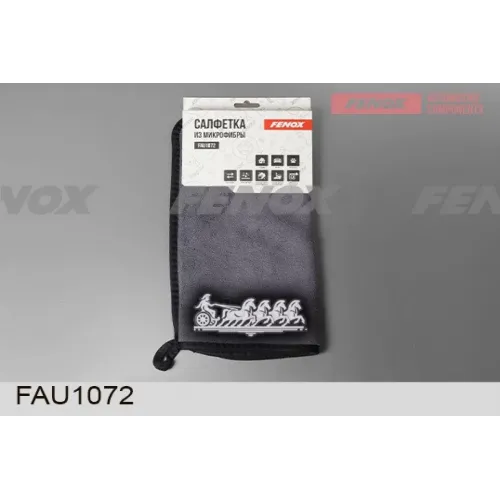 Салфетка Из Микрофибры Двусторонняя 30*60См 600 Г/М2 Серый/Красный FENOX 