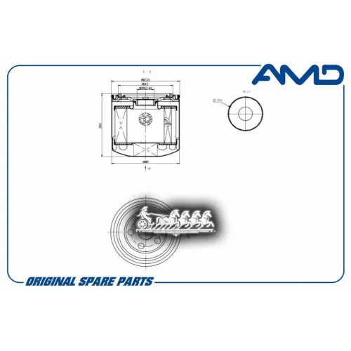 Фильтр Масляный Kia Ceed 12- AMD 