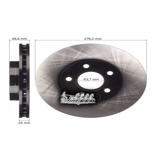 Диск Тормозной Ford C-Max/Focus Iii 10- Перед. AVANTECH 