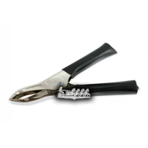 Клемма-Зажим Крокодил 75Мм Черная Изолированная Ручка (Мин. 10 Шт.) ARNEZI 