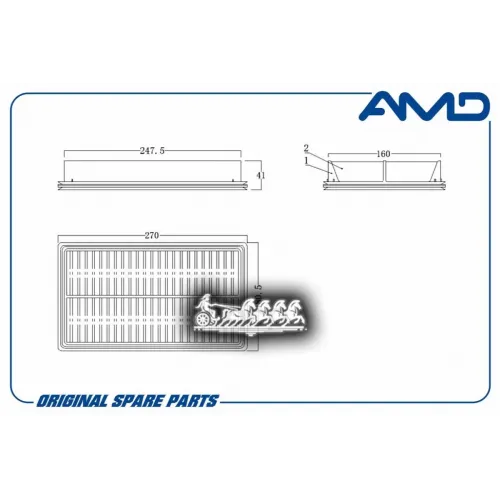 Фильтр Воздушный Mazda 3/6/Cx-5 11- AMD 