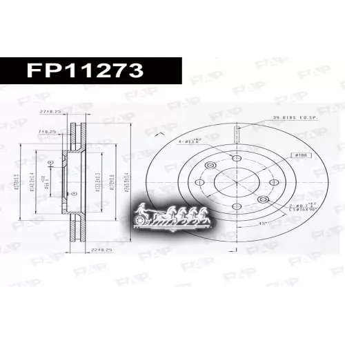 Диск Тормозной Psa C3 FAP 