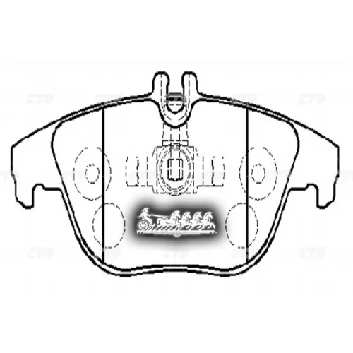/ Ckbz-57 Gk0084 Колодки Тормозные Дисковые Зад CTR 
