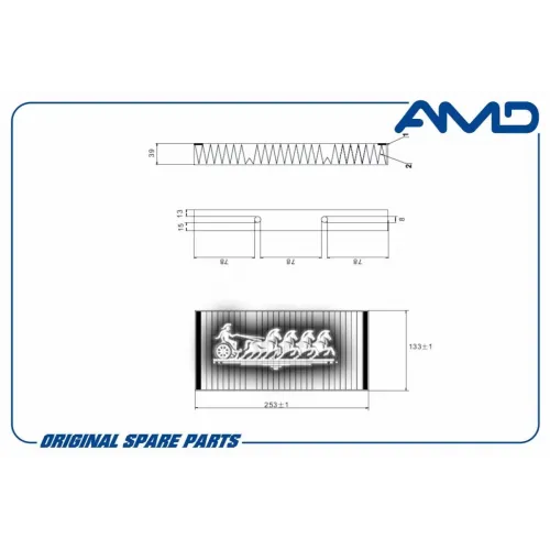 Фильтр Салона Mb Ml(W166) 11- 2.1/3.0 AMD 