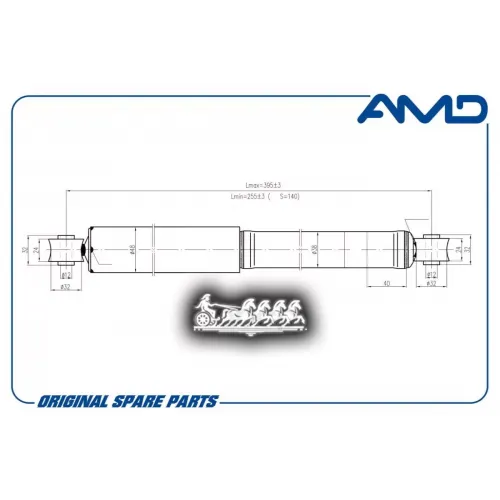 Амортизатор Daewoo Matiz Масл.задн. AMD 