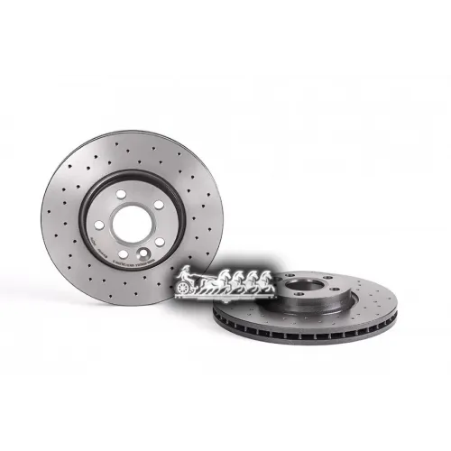 Диск Тормозной Ford/Volvo Mondeo/S60/S80 07- Перед.вент.(С Перфорацией) Brembo 