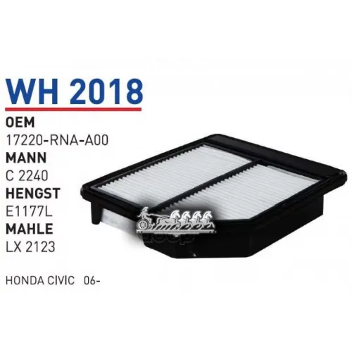 Фильтр Воздушный Wh2018/1 Honda Civic 4D/5D Wunder Filter Wh2018 WUNDER filter 