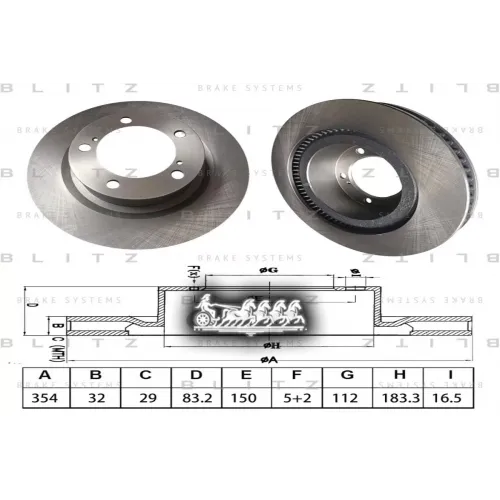 Диск Тормозной Lexus/Toyota Land Cruiser 200/Sequoia/Tundra 15- Blitz 